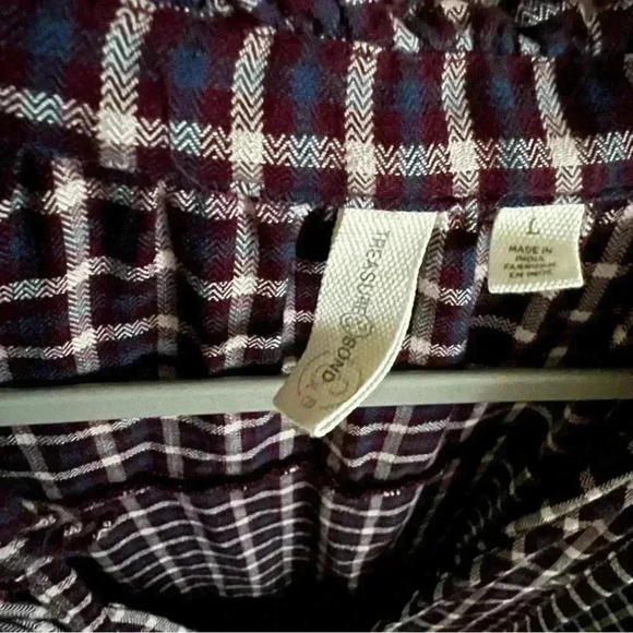 Treasure & Bond plaid tie neck pull on top size Large - Picture 7 of 11